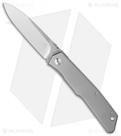 Fox Knives Terzuola Frame Lock Knife Titanium (3.4" Stonewash) FX-525 TI