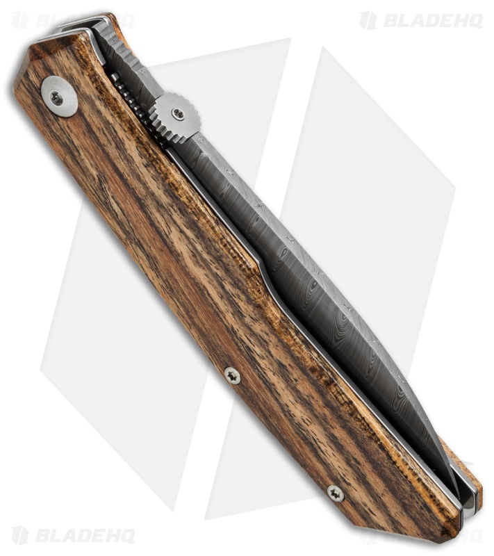 Fox Knives Terzuola Folder Knife Bocote Wood (3.25" Damascus) FX525DB