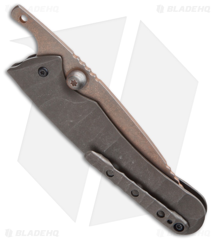 Gavko Custom Friction Folder Knife Matte Sculpt (3" Bronze SW) Blade HQ