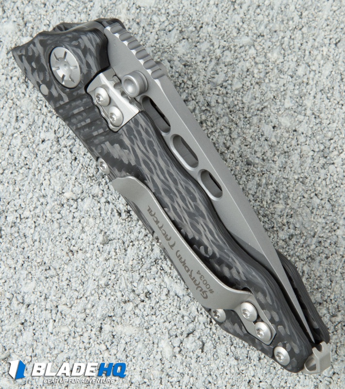 Guardian Tactical Helix Nano Flipper Knife Carbon Fiber (3.125" Bead Blast) Blade HQ