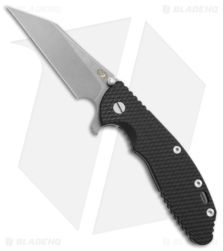 Hinderer XM24 Wharncliffe Flipper Knife Black G10 (4" M390 Working