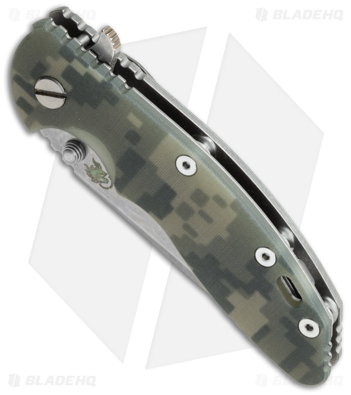 Hinderer Knives XM18 Spanto Flipper Knife ACU Camo G10 (3.5