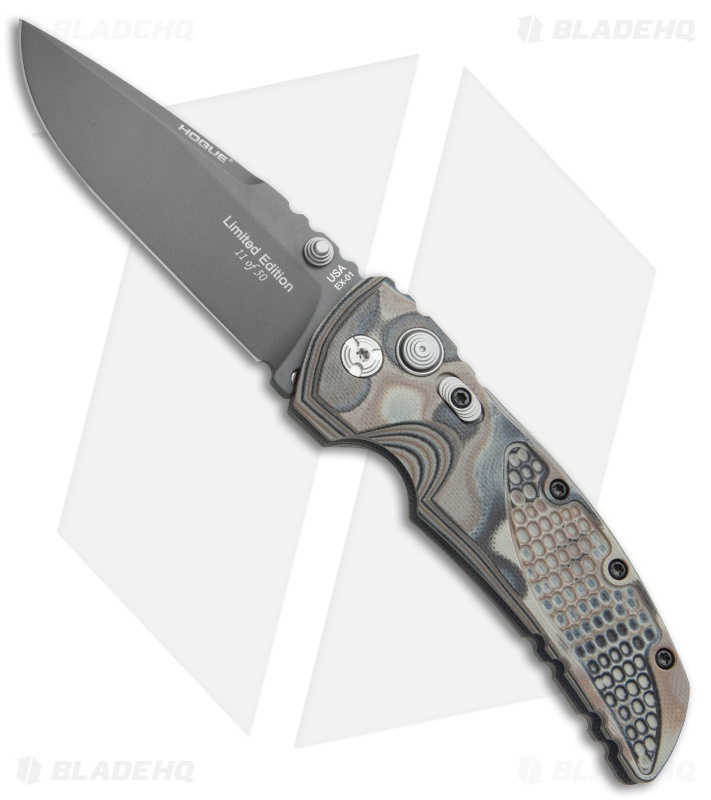 Hogue Knives EX01 Limited Edition Knife Dark Earth GMascus (3.5" Gray