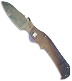 Medford Knife & Tool Custom TFF-3 Folder Knife Anodized (4.25" Plain) MKT