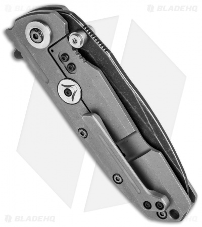 Reate Knives District 9 Frame Lock Knife Titanium (3.75" Black SW) D9-A