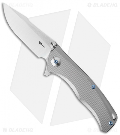 Reate Knives Torrent Flipper Frame Lock Knife Titanium (3.625" Satin/SW) RWL-34