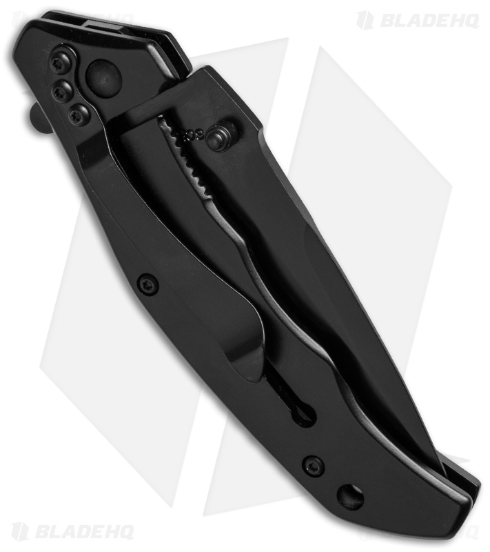 Schrade Folding Knife Black Coated Steel (3.25" Black Plain) SCH309