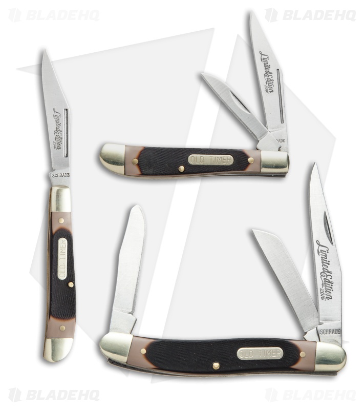 Schrade Old Timer Limited Edition Pocket Knife Gift Set (Set of 3