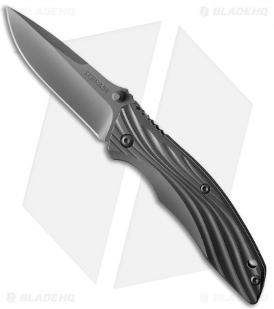 Schrade 602 Drop Point Frame Lock Knife Titanium (3.375" Gray) SCH602Ti