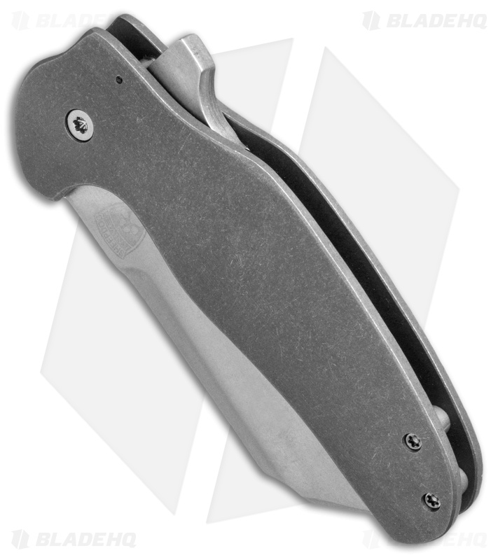 Sheepdog Knives C01C Frame Lock Knife SW Titanium (3.1" Stonewash