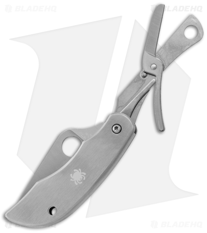 Spyderco ClipiTool Scissors MultiPurpose Knife (2" Satin) C169P Blade HQ