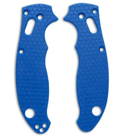 Spyderco Manix 2 Custom Honeycomb Pattern G10 Scales Allen Putman (Blue)