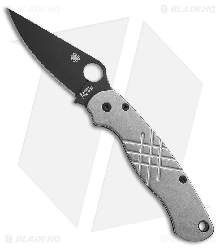 Spyderco Paramilitary 2 Coated Blade + Flytanium Grooved Titanium