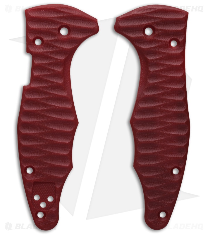 Spyderco Yojimbo 2 Replacement Scale by Allen Putman (Red G10) Blade HQ