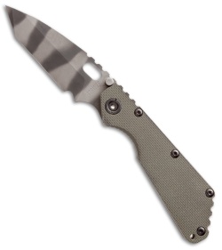 Strider SMF Tanto Rogue Warrior Knife Green G-10 (3.9" Tiger Stripe) *Used