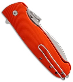 Viper Knives Italo Flipper Liner Lock Knife Orange G-10 (3.75" Satin