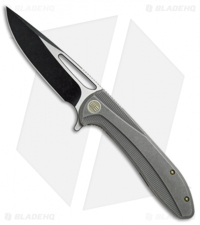 We Knife Co. Cirrus 615H Frame Lock Knife Gray Titanium (3.7" Black/Satin)