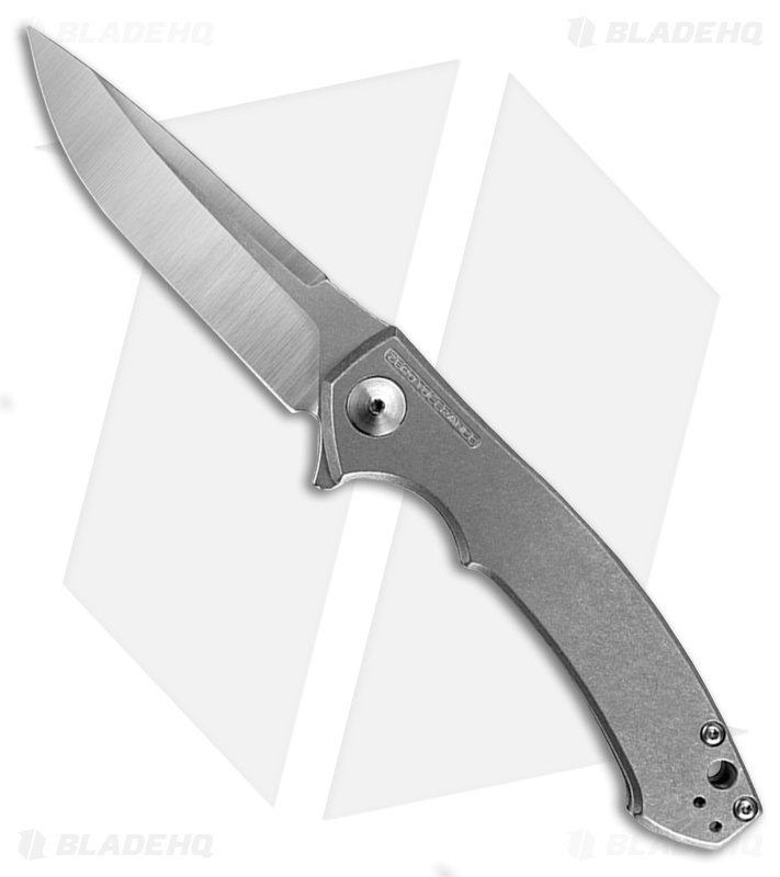 Zero Tolerance 0450 Flipper Titanium Knife (3.25" SW/Satin) ZT Blade HQ