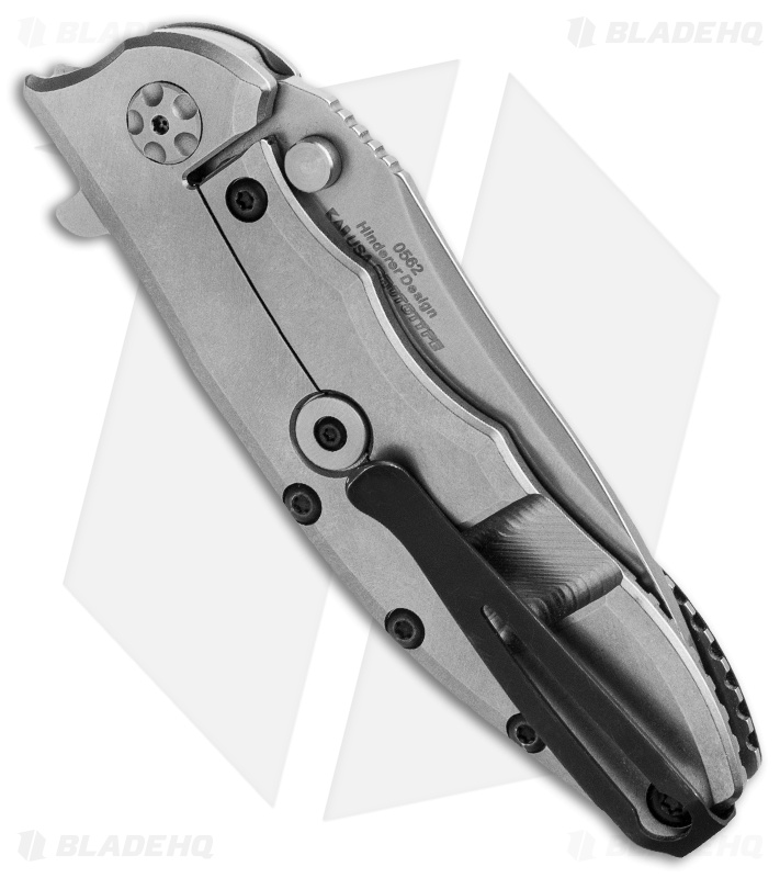 Zero Tolerance 0562 Hinderer Slicer Knife Black G10 (3.5" Stonewash