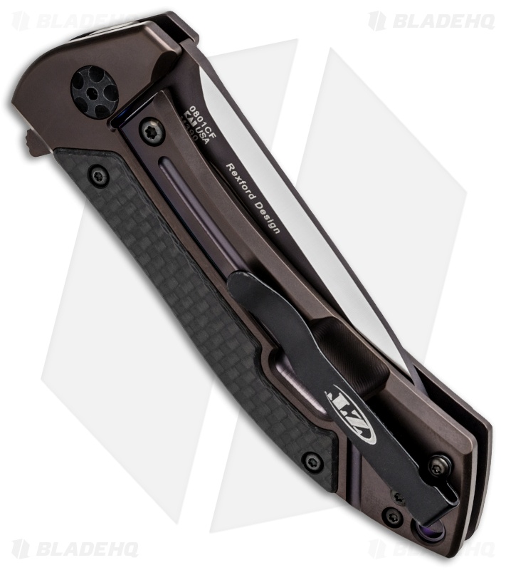 Zero Tolerance 0801CF Copperhead Knife Carbon Fiber (3.5" Bronze) ZT