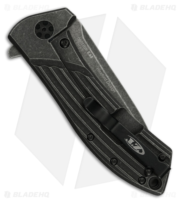 Zero Tolerance Rexford 0801BW Flipper Titanium Knife (3.5" BlackWash