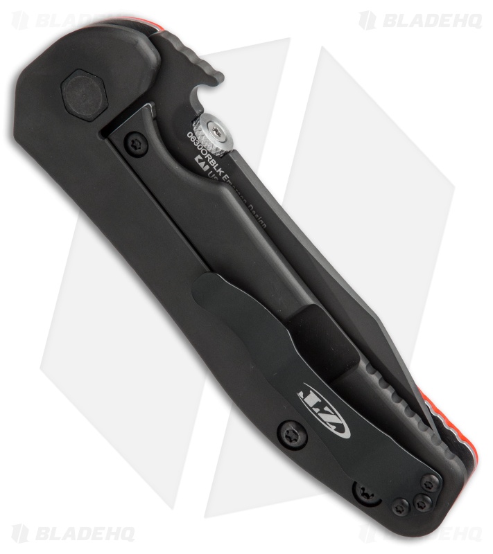 Zero Tolerance 0630ORBLK Emerson Knife Orange G10 (3.6" Black) ZT