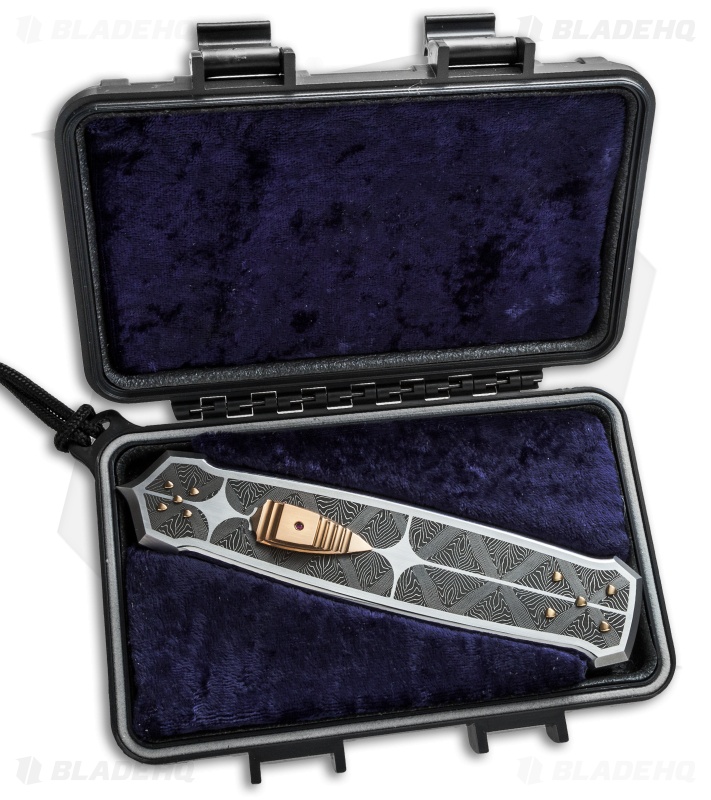 J.A. Harkins HHK 'Price' Dagger D/A OTF Automatic Knife Gold (5