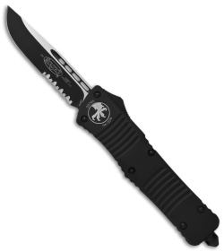 Microtech Combat Troodon OTF Automatic Knife Tactical (3.8" Black Serr) 143-2T