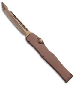 Microtech Marfione Custom Halo V Tanto OTF Knife Desert Tan (Bronzed Nightmare)