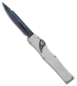 Microtech Marfione Custom Halo V Knife OTF SS/Abalone (Blued Damascus)