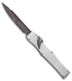 Microtech Marfione Custom Halo V Knife OTF SS/Black Pearl (Blued Damascus)
