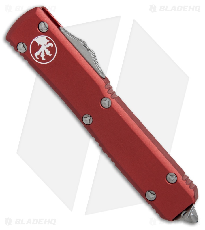 Microtech Ultratech T/E OTF Automatic Knife Red CC (3.4" Satin) Blade HQ