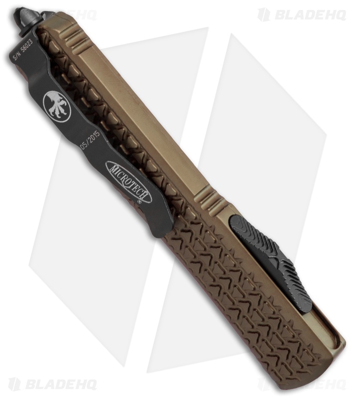 Microtech Ultratech OTF Automatic Knife Tan CC (3.4" Black Serr