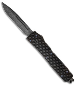 Microtech Marfione Custom Carbon Fiber Ultratech OTF Knife (Damascus) #002