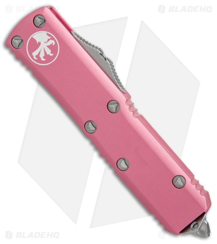 Microtech UTX85 S/E OTF Automatic Knife Pink (3.125" Stonewash) 23110