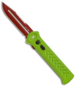 Asheville Steel Paragon PARA-XD-CP Zombie Green OTF Automatic Knife (3.6" Red)