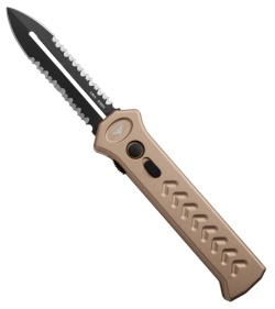 Asheville Steel Paragon PARA-XD OTF Dagger Pewter Automatic (3.625" Full Serr)