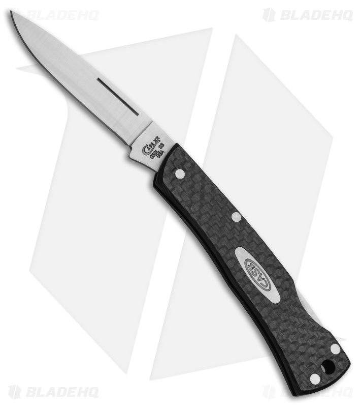 Case Lockback Knife 3.125" Carbon Fiber (059L SS) 42942 Blade HQ