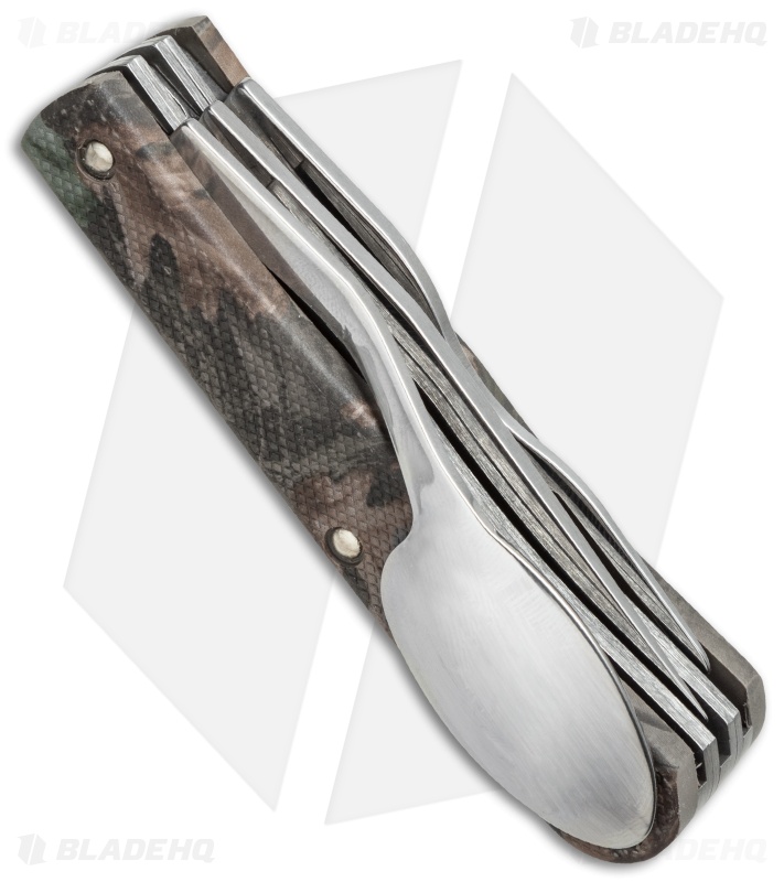 Case Hobo Knife 4.125" Camo Caliber Zytel + Spoon & Fork (LT354HB SS