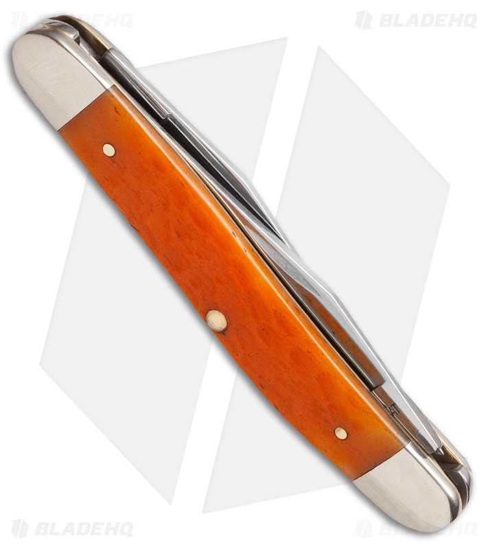 Case Muskrat Knife 3.875" Persimmon Orange Bone (MUSKRAT SSM) 16064