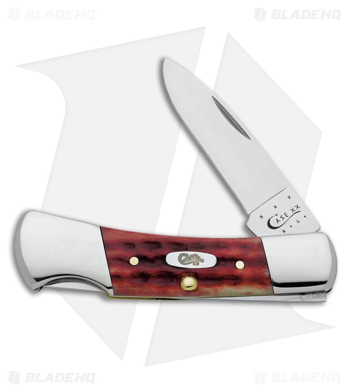 Case Lockback Knife 3" Old Red Bone (61225L SS) 02758 Blade HQ