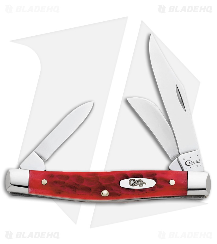 Case Medium Stockman Knife 3.625" Dark Red Bone (6344 CV) 6981 Blade HQ