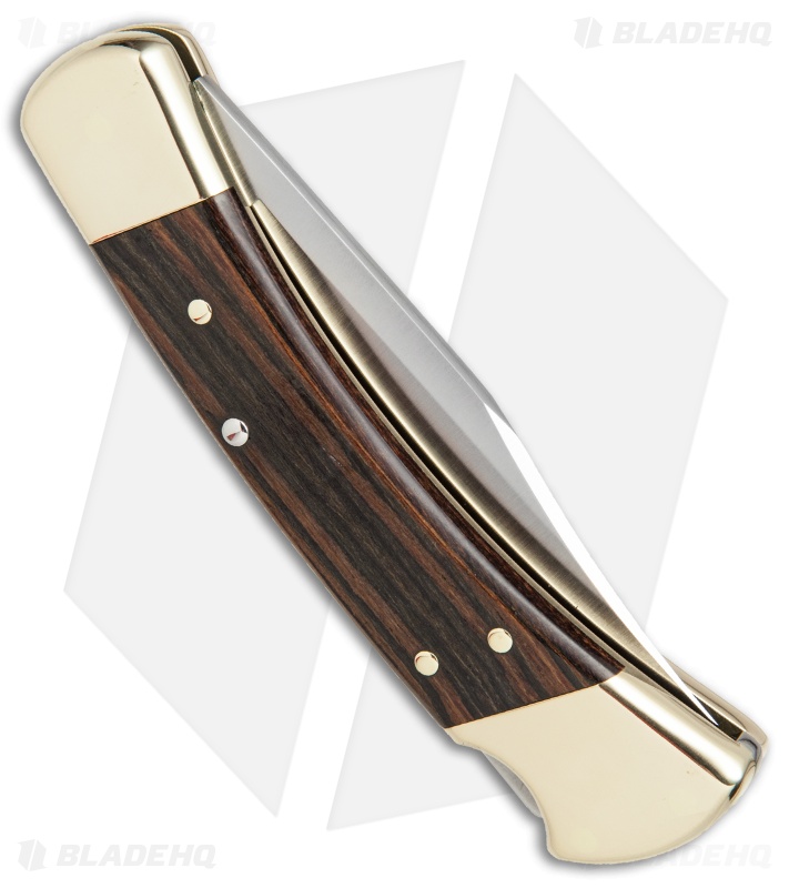 Buck 110 Automatic Lockback Knife Ebony Dymondwood (3.75" Satin) Blade HQ