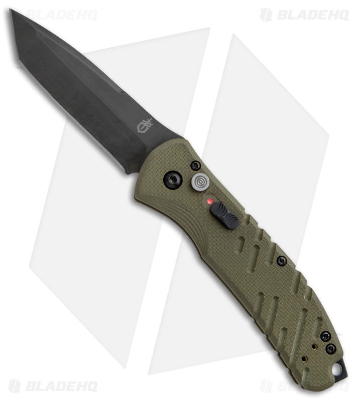 Gerber Auto Propel Downrange Automatic Knife OD Green (3.5" Black
