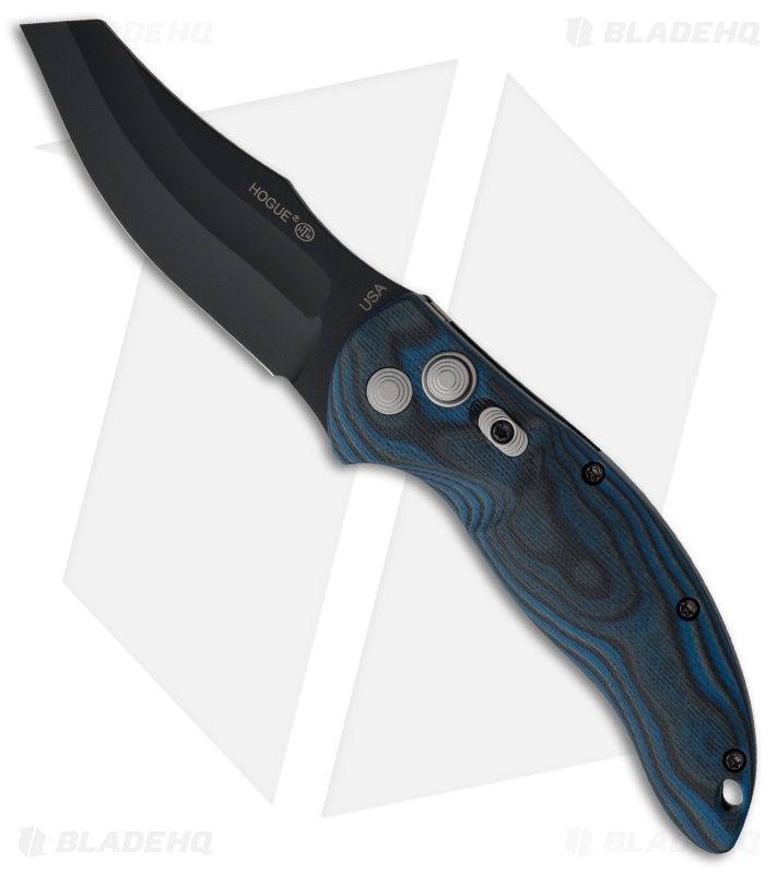 Hogue Knives EX04 Automatic Knife Blue Lava GMascus (3.5" Wharncliffe