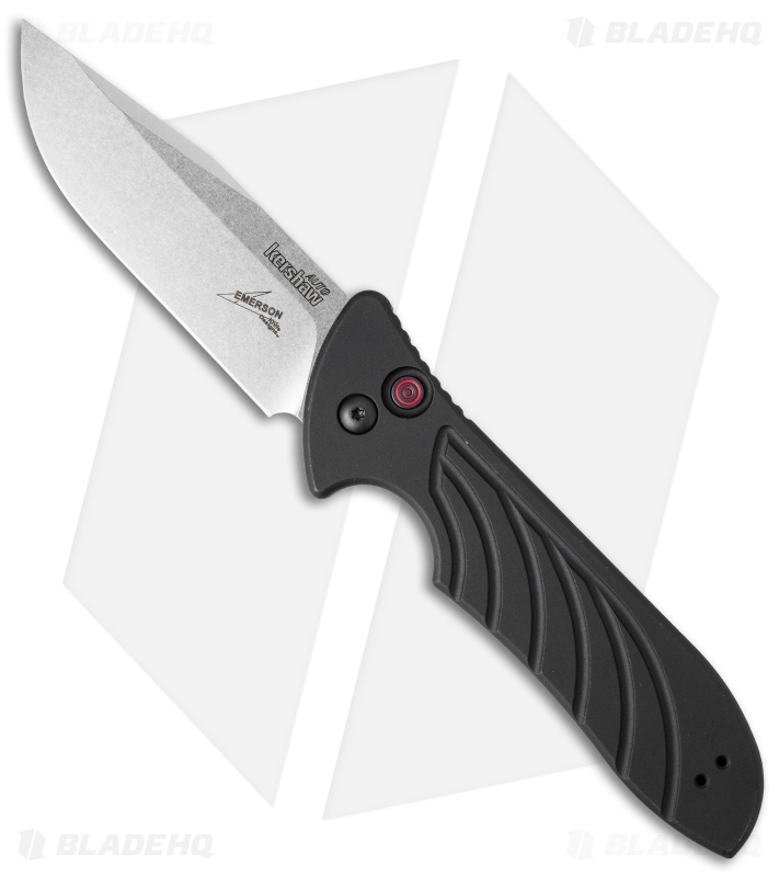 Kershaw Emerson Launch 5 Automatic Knife (3.4" Stonewash) 7600 Blade HQ