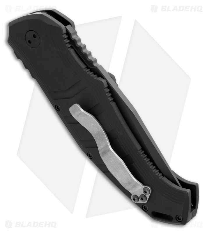 Koenig Knives Atrox Automatic Knife Black Aluminum (4" Black) Blade HQ