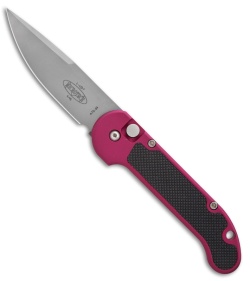 Rare Microtech LUDT Red Wine Automatic Knife (3.4" Bead Blast) 9/95