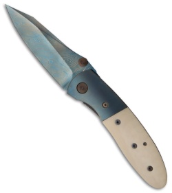 Microtech Marfione Custom Lightfoot LCC D/A Automatic Knife Ivory (Damascus)