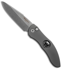 Protech Elishewitz Doru Skull Prototype Automatic Knife (3.5" Stonewash) 2063SW